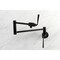 Kingston Brass KS4100ZL Wall Mount Pot Filler, Matte Black KS4100ZL - alternate 3